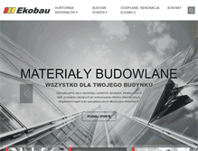 Tablet Screenshot of ekobau.com